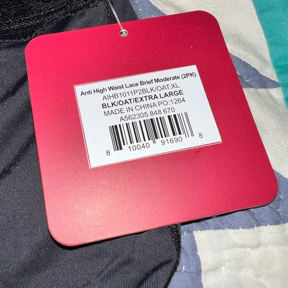 Anti. By Proof Set Of 2 Lace-Trim High-Rise Leak-Resistant Briefs, Size XL, NWT - Picture 2 of 15